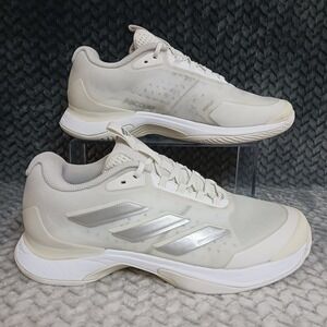 Adidas Avacourt 2 Women's Tennis Sneakers Athletic Shoes White Silver Size 7.5